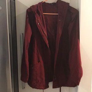 Forever 21 hooded rain jacket